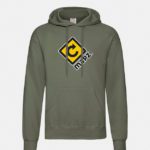 felpa con cappuccio hooded classic olive graphid promotion