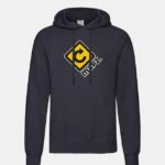 felpa con cappuccio hooded deep navy graphid promotion