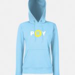 felpa con cappuccio hooded donna blu cobalto graphid promotion