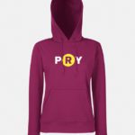 felpa con cappuccio hooded donna bordeaux graphid promotion