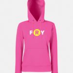 felpa con cappuccio hooded donna fuxia graphid promotion