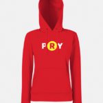 felpa con cappuccio hooded donna rosso graphid promotion