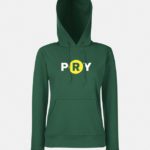 felpa con cappuccio hooded donna verde bottiglia graphid promotion