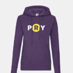 felpa con cappuccio hooded donna viola graphid promotion