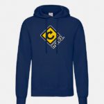 felpa con cappuccio hooded navy graphid promotion