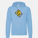 felpa con cappuccio hooded sky blu graphid promotion