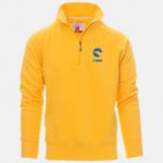 felpa mezza zip miami giallo