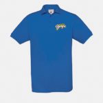 polo safran royal blue graphid promotion