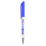 Penna bic super clip advance bianca blu