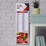 calendario Silhouette gastronomia