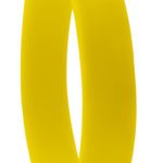 braccialetto silicon ad incisione giallo