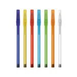 penna bic round stic frosted