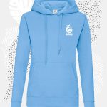 felpa cappuccio fruit donna 62038 azzurro cielo
