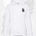 felpa cappuccio fruit donna 62038 bianco