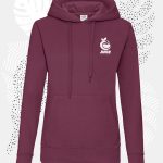 felpa cappuccio fruit donna 62038 burgundy